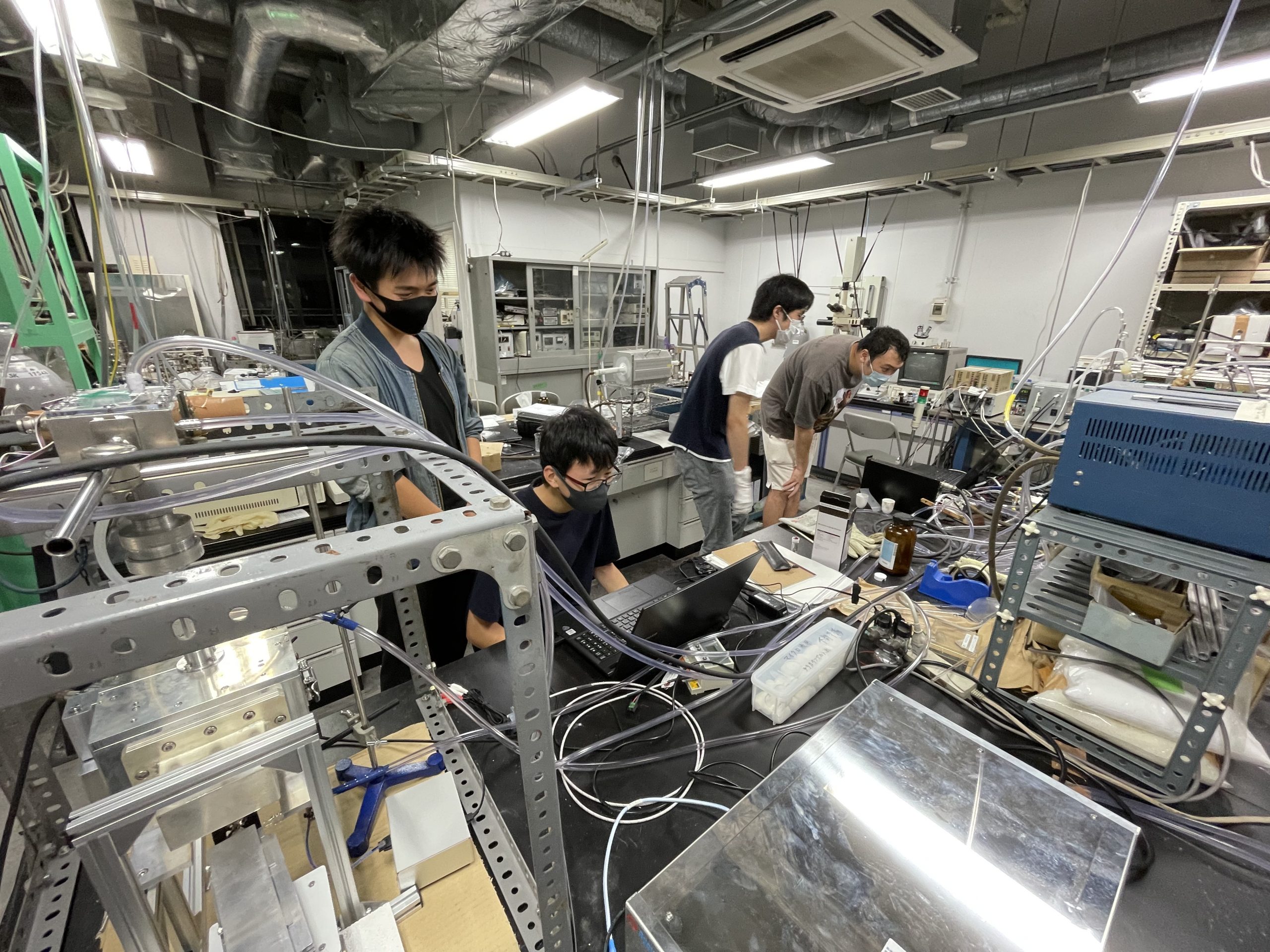 九州大学未来創生科学者育成プロジェクトの様子（2021年10月）